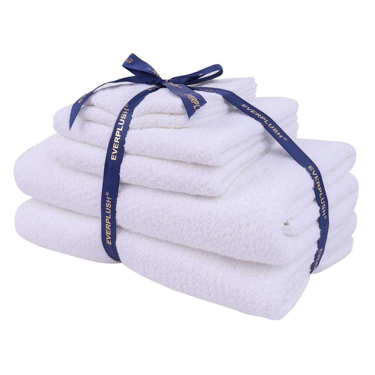 Everplush Diamond Collection 6-Piece Bath Sheet Towel Set, Soft Plush Jacquard Luxury Bath Towels,Highly Absorbent & Fast-Drying Luxury Towels Sets for Bathroom,Shower, or Spa (Grey, Bath Sheet 6PK)