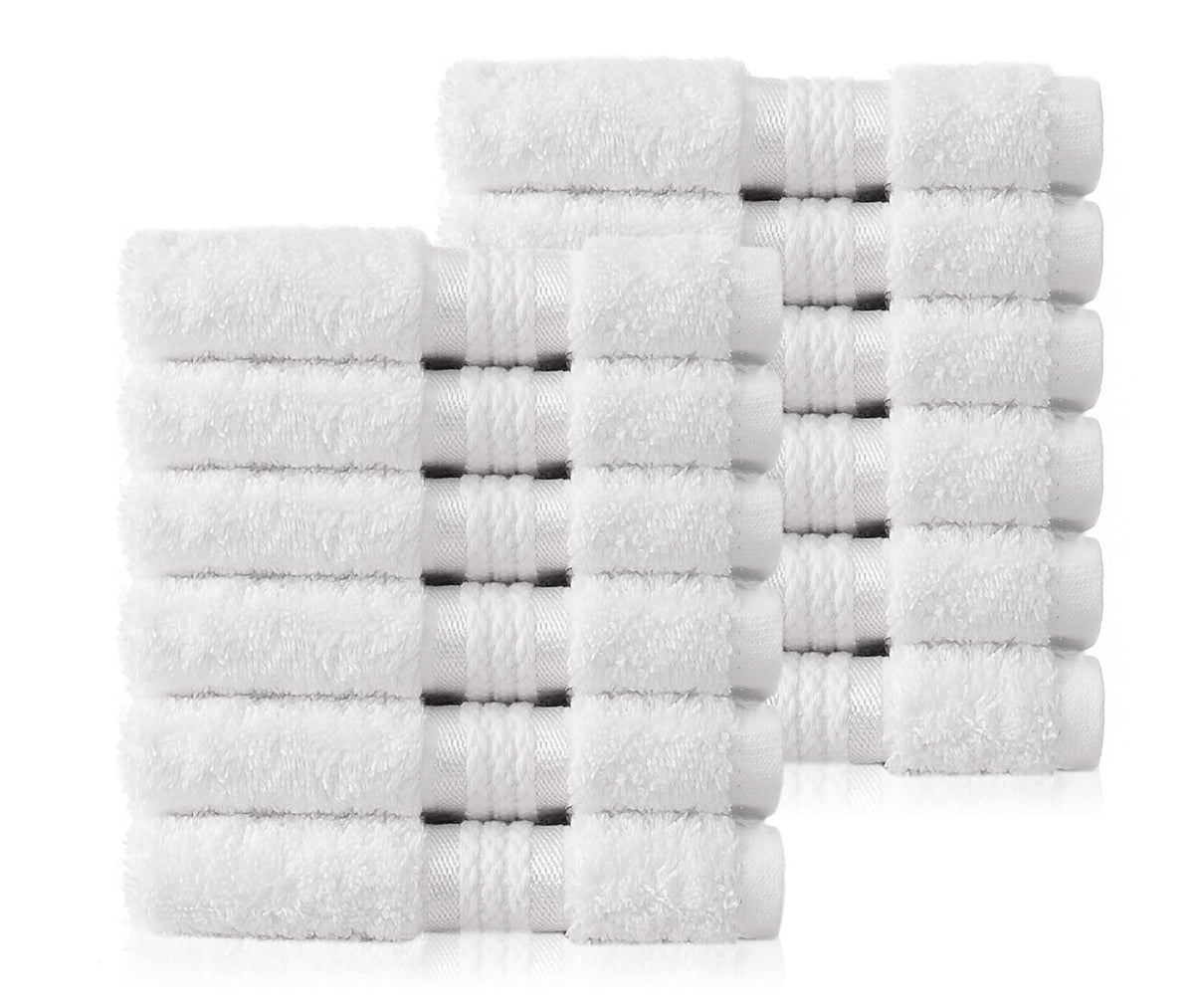 COTTON CRAFT Ultra Soft Hand Towels - 6 Pack 100% Ringspun Cotton Towel Set