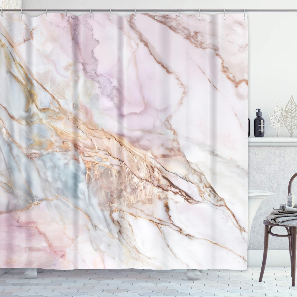 ArtSocket Shower Curtain, for Bathroom Decor 72" x 72", Floral Lily Art