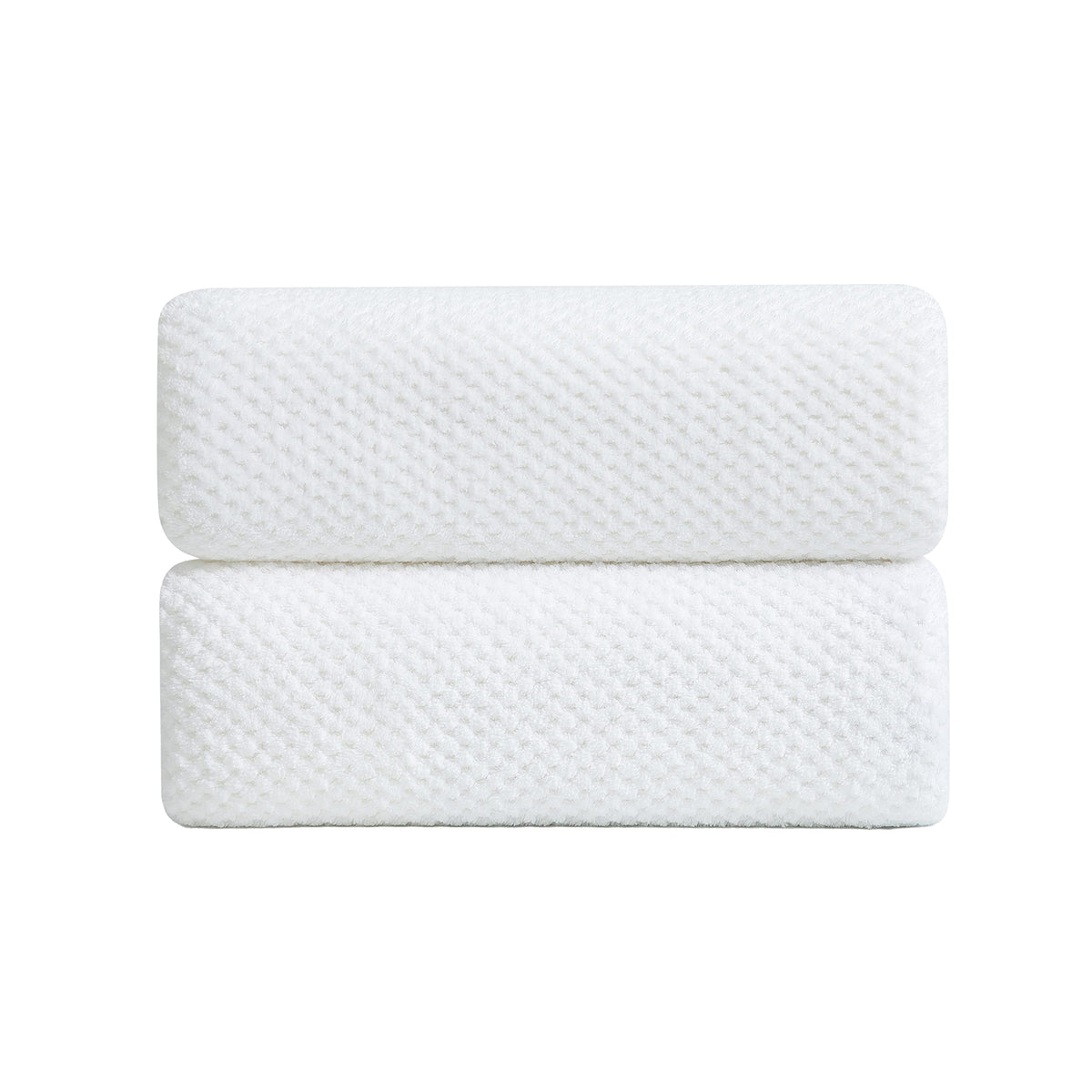 8-Piece Bath Towel Set, 2 Extra Large Bath Towel Sheets, 2 Hand Towels and 4 Washcloths - Highly Absorbent Quick Dry Polyester,Ultra Soft Towel Set for Bathroom, Waffle Weave Design, Pack of 8, Green