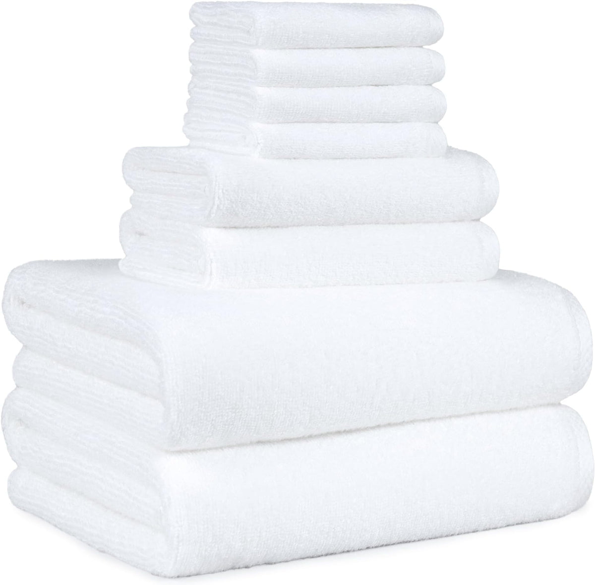 Amazon Basics Lightweight Quick-Dry Hand Towels, 100% Cotton, 28" x 16", Seafoam Green, 8-Pack