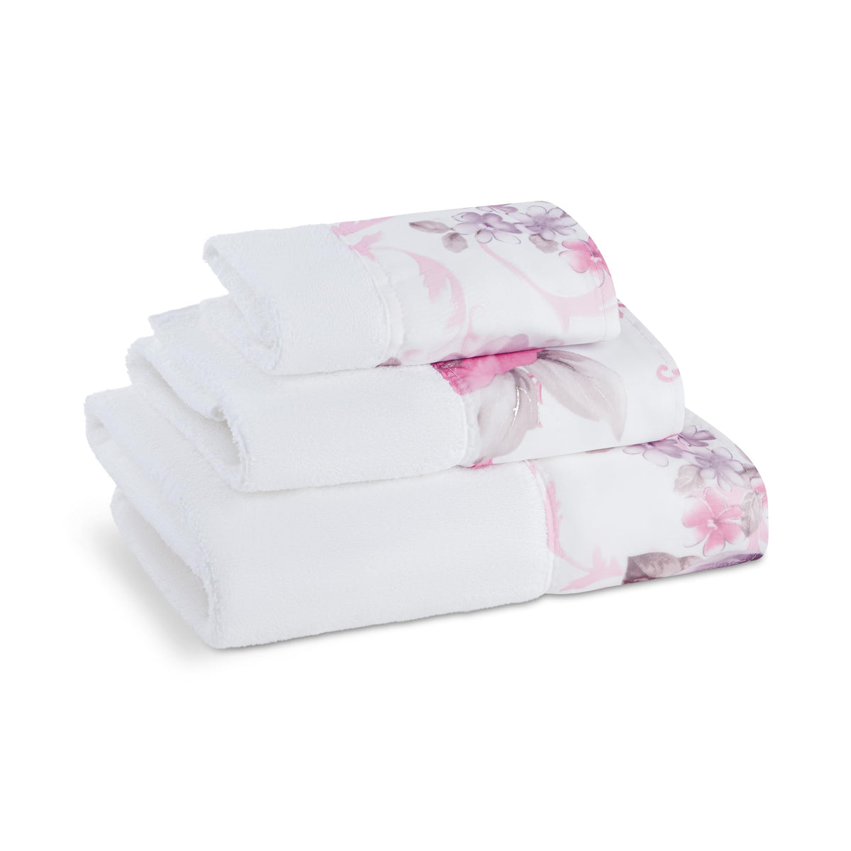 Zahari Home Elegant Rose Classic Luxury Bath Towel Set - 3 Piece Towel Set - Bath Towel, Hand Towel and Wash Towel for Contemporary Bathroom Decor