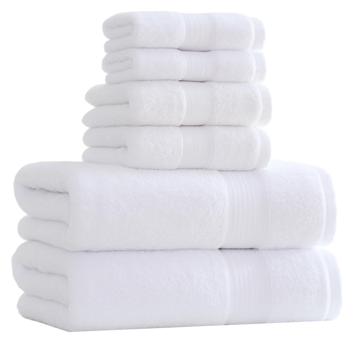 27x55 Bath Towels Set 100 Percent Cotton 650GSM Luxury Super Soft Absorbent Bathroom Towels (Olive Green, Pack of 6)