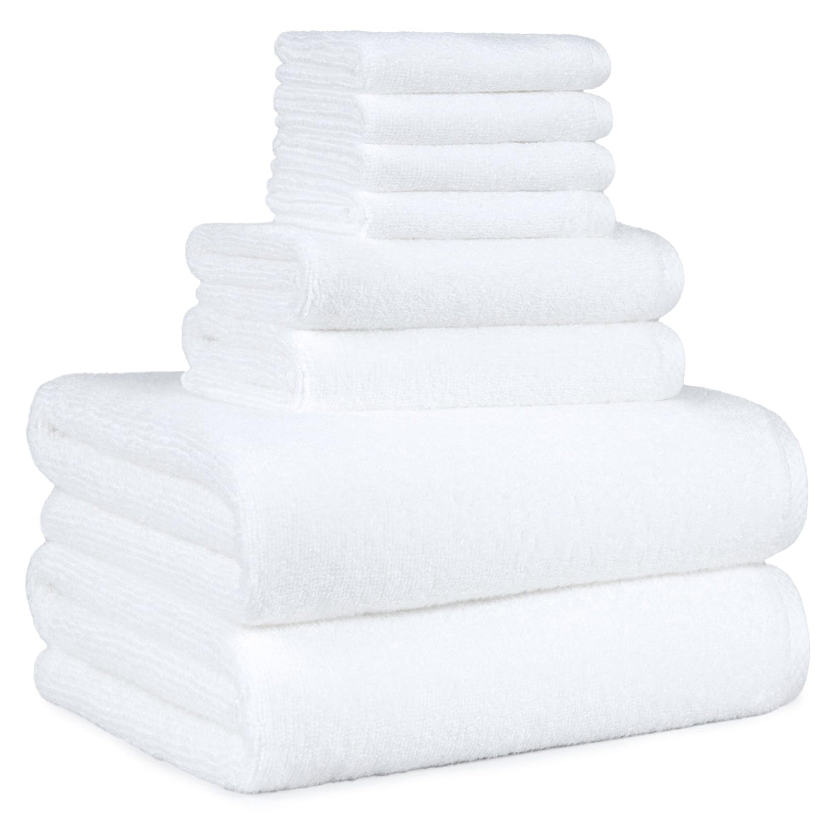 Amazon Basics Lightweight Quick-Dry Hand Towels, 100% Cotton, 28" x 16", Seafoam Green, 8-Pack