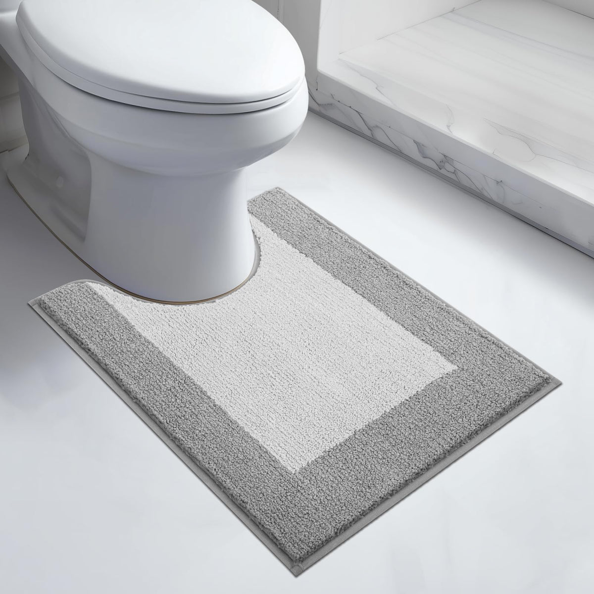 anllugs Bathroom Rugs, 20" x 30" Soft Bath Rugs, Olive Green & Green