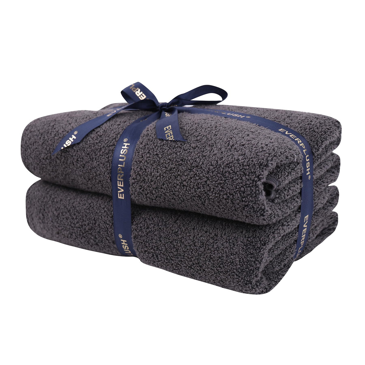 Everplush Diamond Collection 6-Piece Bath Sheet Towel Set, Soft Plush Jacquard Luxury Bath Towels,Highly Absorbent & Fast-Drying Luxury Towels Sets for Bathroom,Shower, or Spa (Grey, Bath Sheet 6PK)