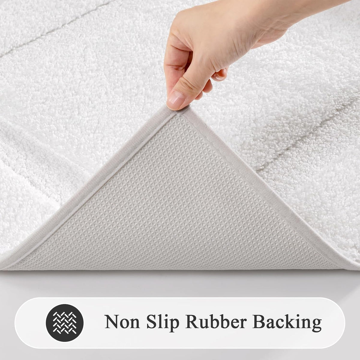 SHACOS Extra Soft Large Long Bathroom Runner Rug 60x24, White