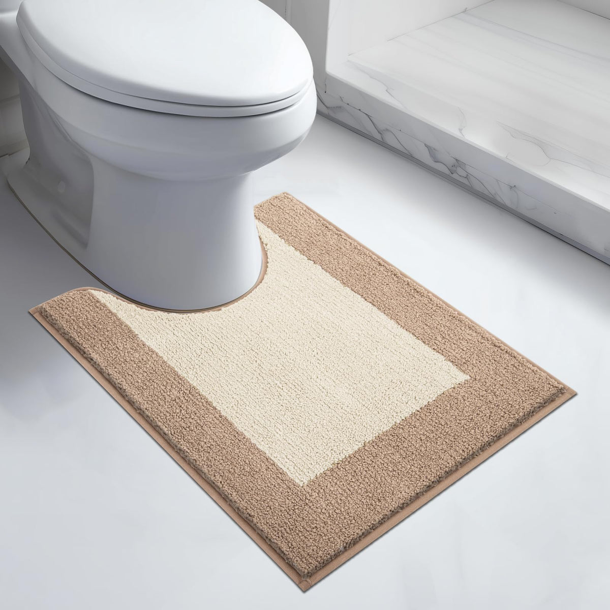 anllugs Bathroom Rugs, 20" x 30" Soft Bath Rugs, Olive Green & Green