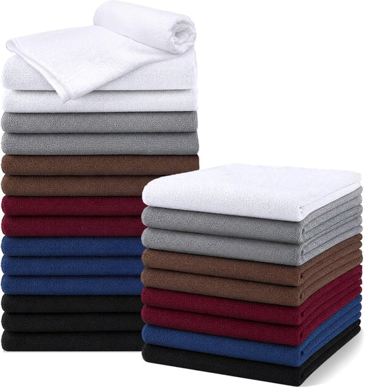 UNIMADE Salon Towels 24 Pack, Microfiber Barber Towels Bulk
