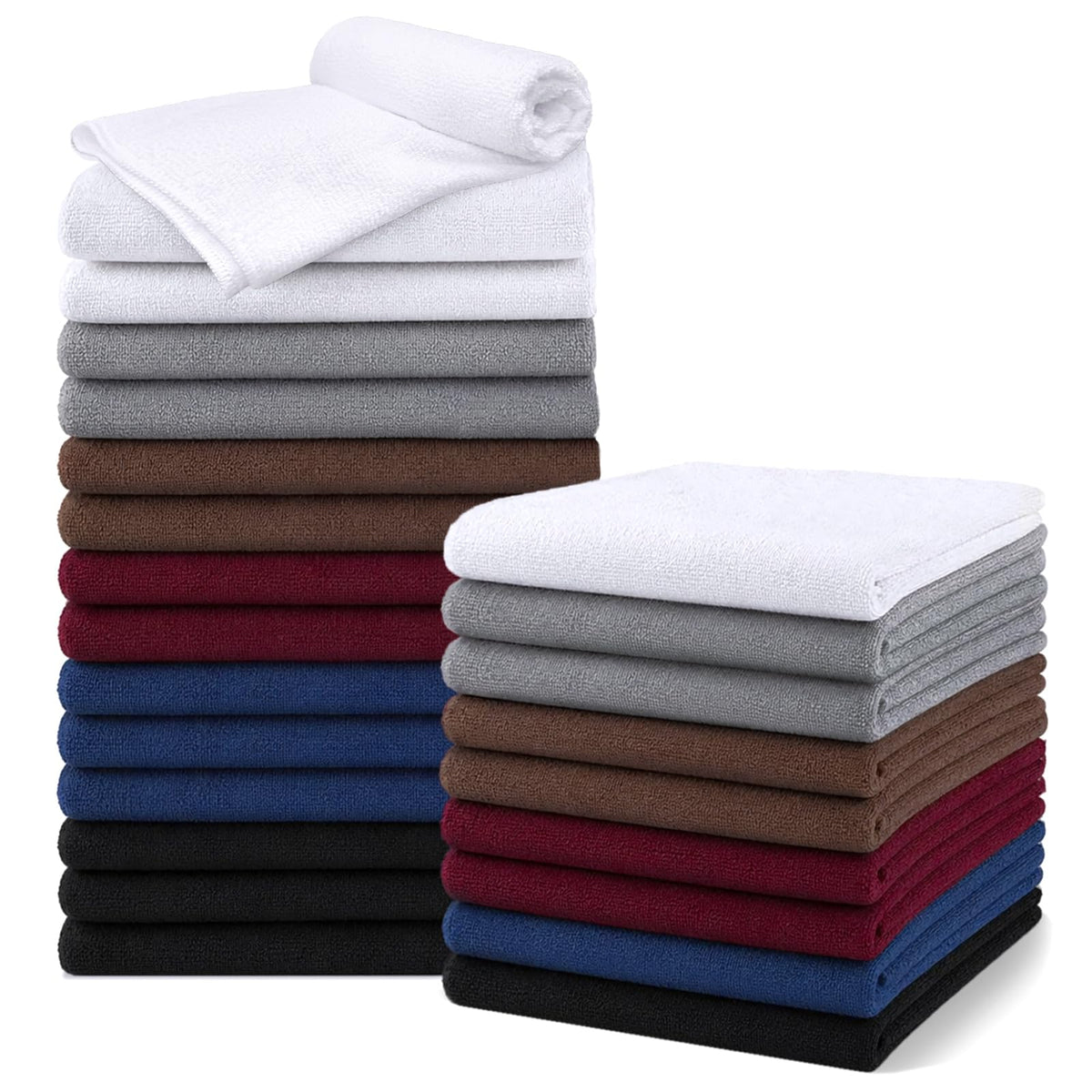 UNIMADE Salon Towels 24 Pack, Microfiber Barber Towels Bulk