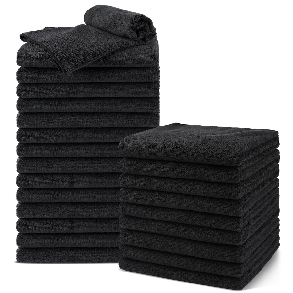 UNIMADE Salon Towels 24 Pack, Microfiber Barber Towels Bulk