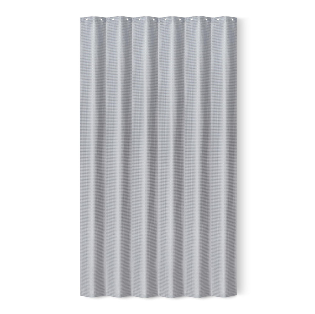 Amazon Basics Shower Curtain, Modern Waffle Texture Polyester, Quick-Drying, Water-Repellent, 72x72 Inches, White