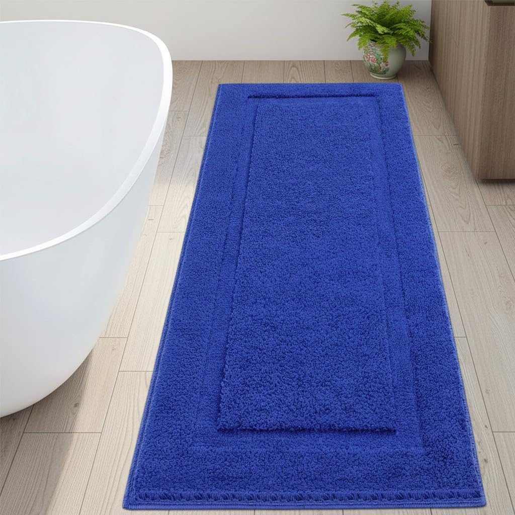 SHACOS Extra Soft Large Long Bathroom Runner Rug 60x24, White