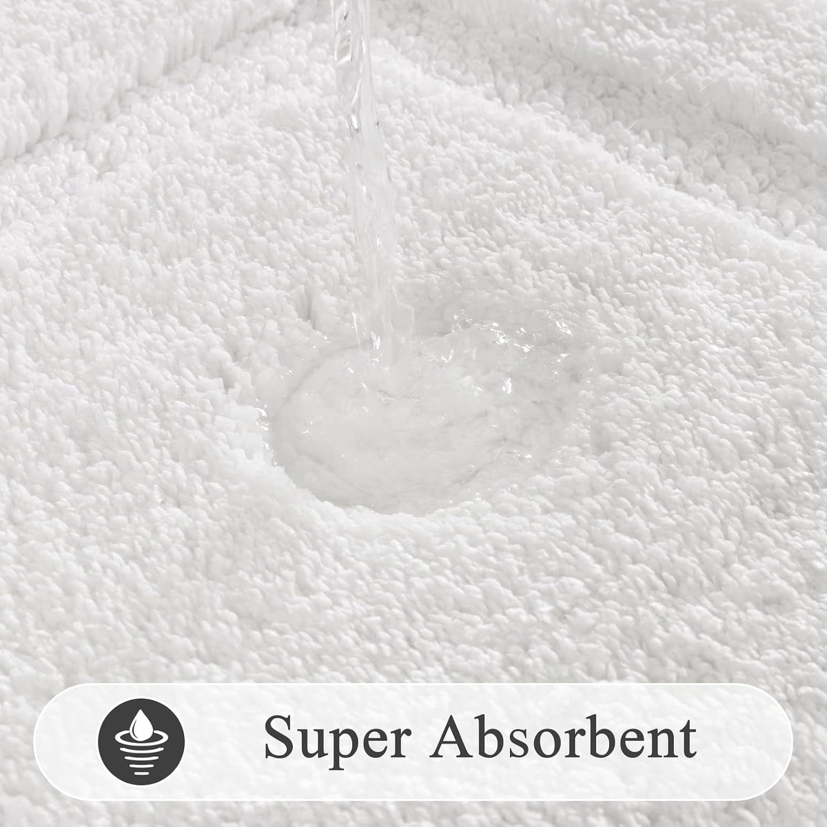 SHACOS Extra Soft Large Long Bathroom Runner Rug 60x24, White