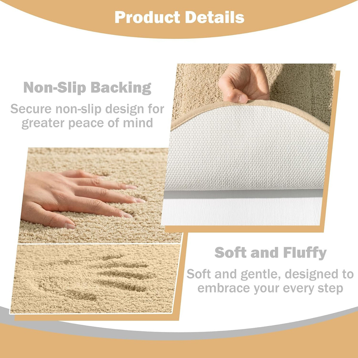 Bathroom Runner Rug, Non Slip Washable Long Bath Mat