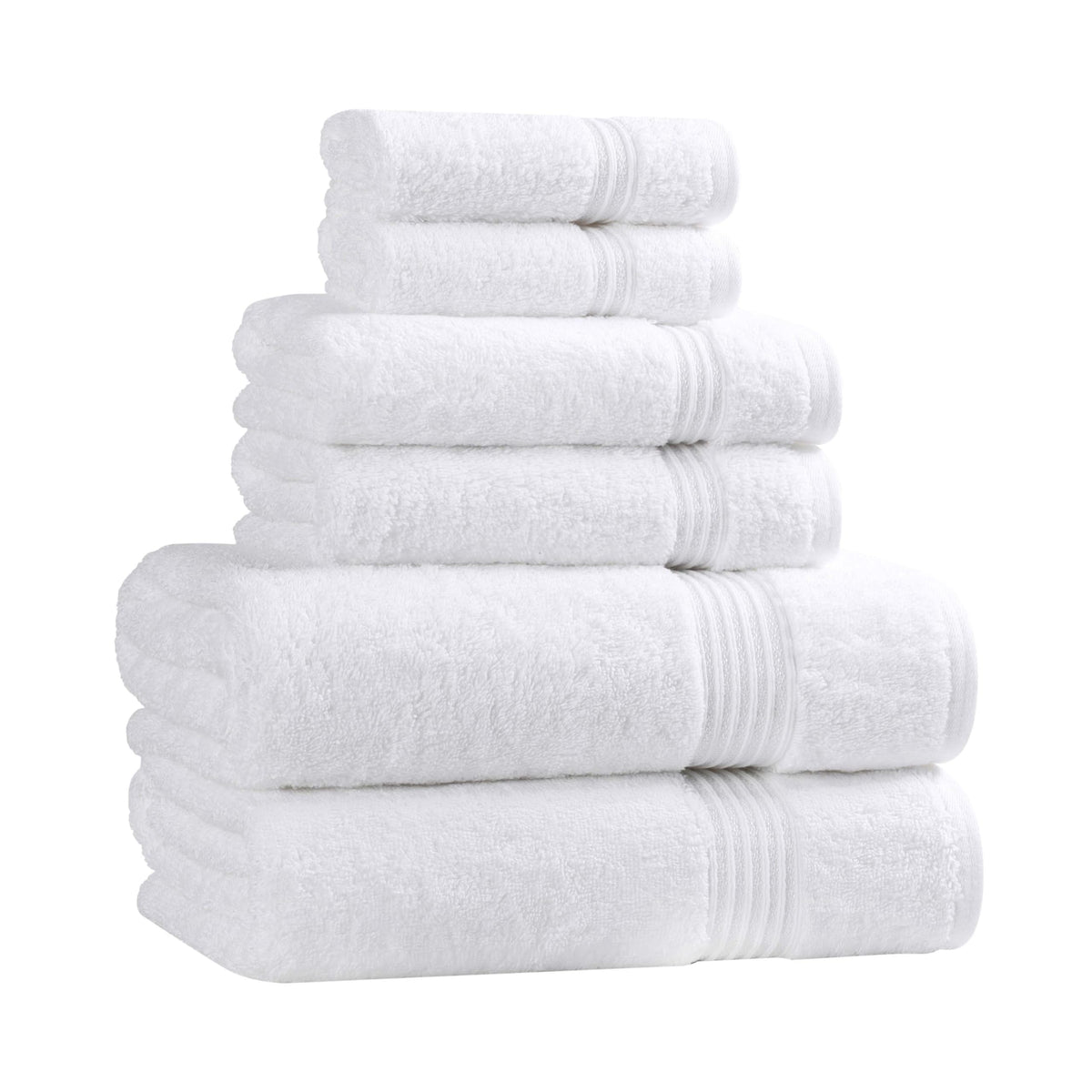 Superior Egyptian Cotton 6-Piece Towel Set, Bathroom Essentials, Towels For Bathroom, Apartment, Airbnb, Guest Bath, Face, Hand, Bath Towels, Washcloths, Absorbent, Fast Drying, Sage