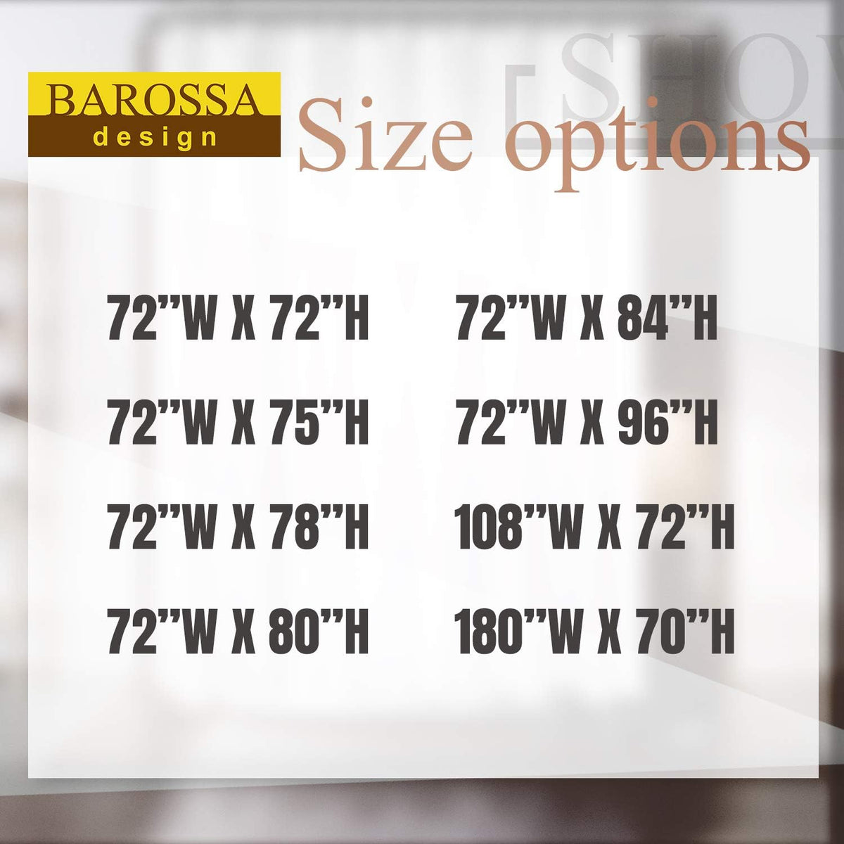 Barossa Design Waffle Weave Shower Curtain Fabric White, 72x72