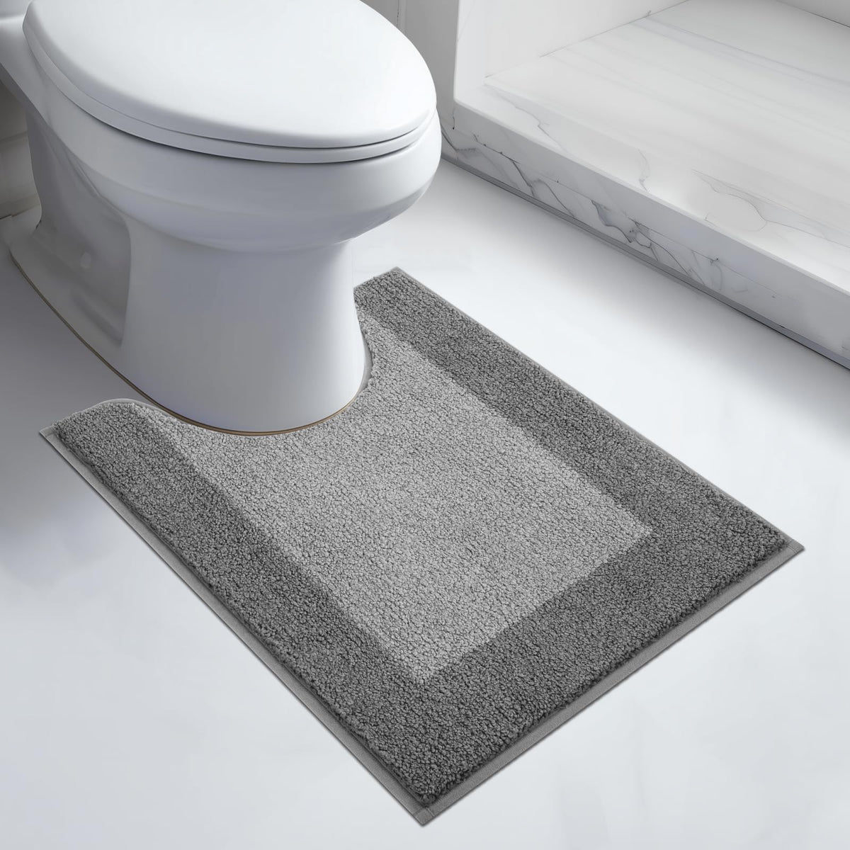 anllugs Bathroom Rugs, 20" x 30" Soft Bath Rugs, Olive Green & Green