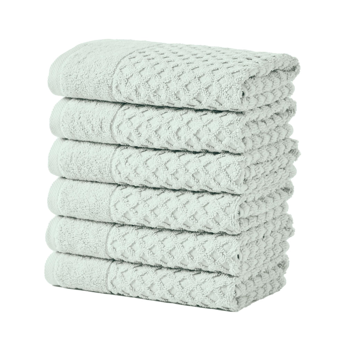 Great Bay Home Bath Towels - 100% Cotton 6 Piece Towel Set - Diamond Waffle Weave - Absorbent, Durable, Quick-Dry Towels for Bathroom (Marigold)