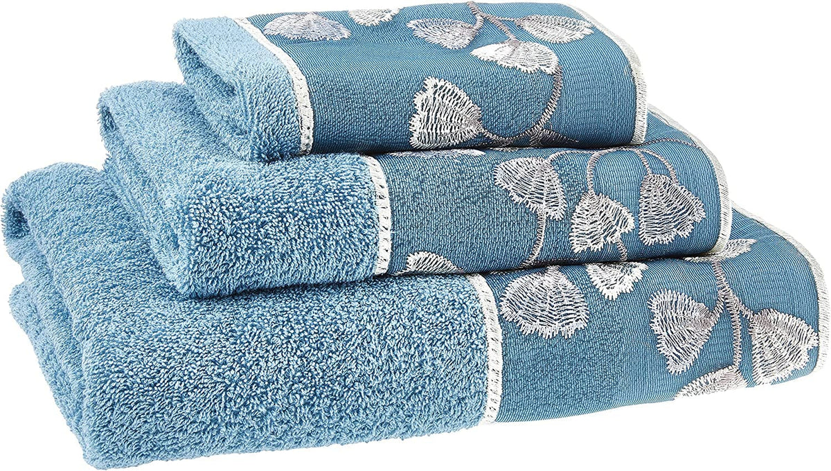 Zahari Home Elegant Rose Classic Luxury Bath Towel Set - 3 Piece Towel Set - Bath Towel, Hand Towel and Wash Towel for Contemporary Bathroom Decor
