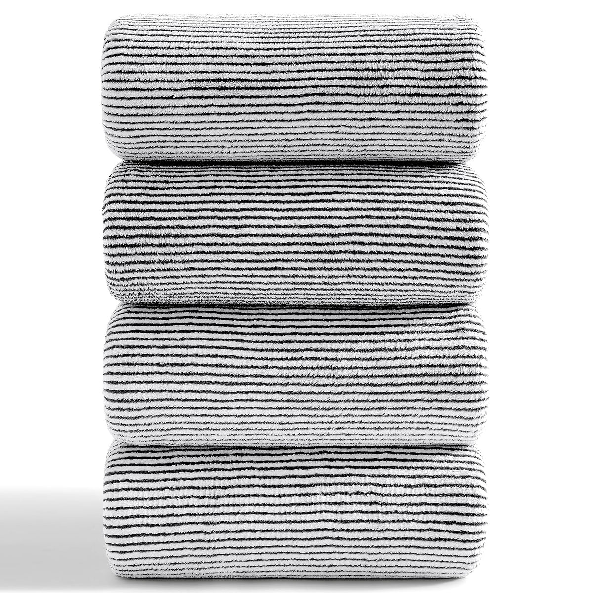 8-Piece Premium Towel Set for Bathroom|2 Oversized Large Bath Sheet,2 Hand Towels,4 Washcloths|Soft Cozy Highly Absorbent Fast Dry Microfiber Shower Towel Set for Hotel Bathroom Essentials,Dark Brown