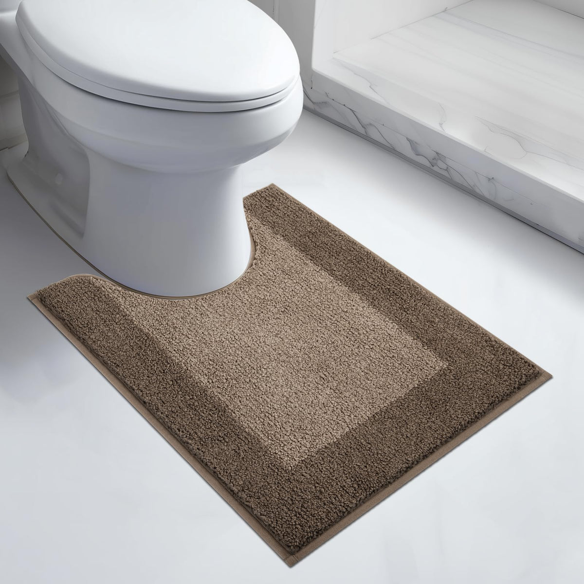 anllugs Bathroom Rugs, 20" x 30" Soft Bath Rugs, Olive Green & Green