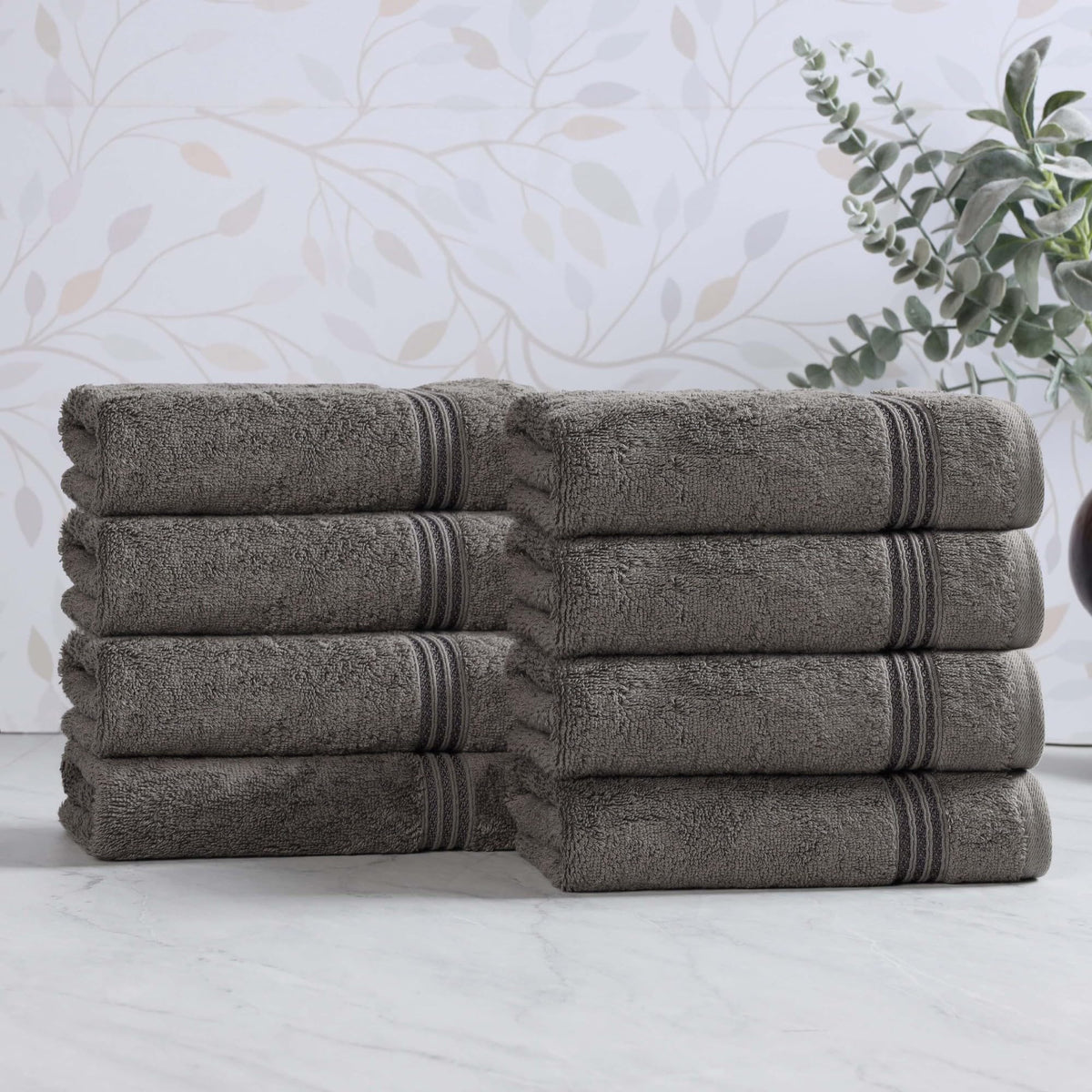 Superior Egyptian Cotton 6-Piece Towel Set, Bathroom Essentials, Towels For Bathroom, Apartment, Airbnb, Guest Bath, Face, Hand, Bath Towels, Washcloths, Absorbent, Fast Drying, Sage