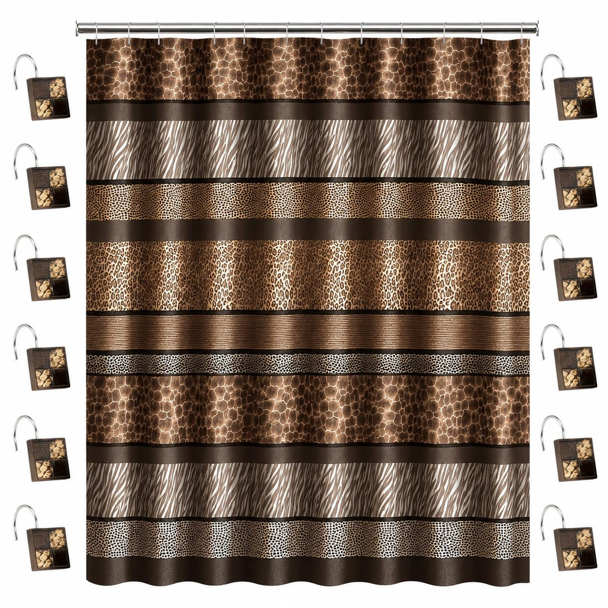 Zahari Home Elegant Rose Classic Luxury Bath Towel Set - 3 Piece Towel Set - Bath Towel, Hand Towel and Wash Towel for Contemporary Bathroom Decor