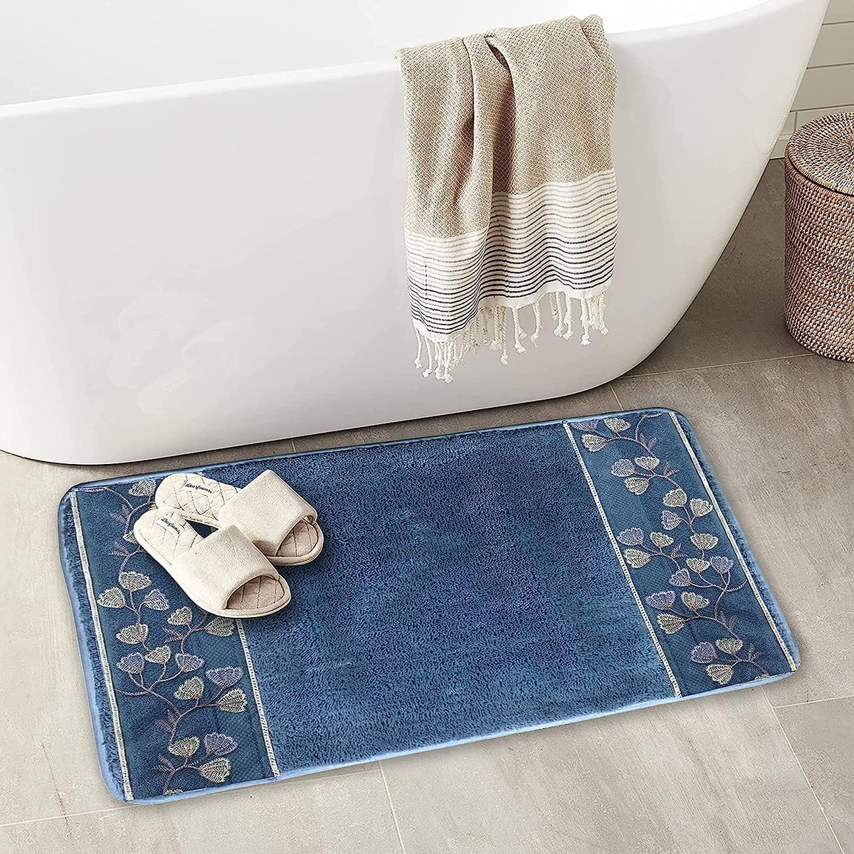 Zahari Home Elegant Rose Classic Luxury Bath Towel Set - 3 Piece Towel Set - Bath Towel, Hand Towel and Wash Towel for Contemporary Bathroom Decor