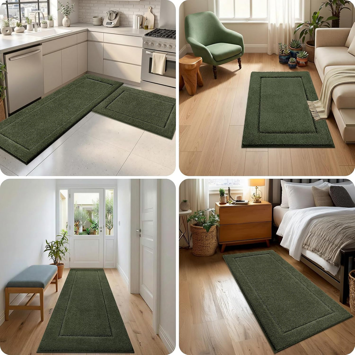 Extra Soft Bathroom Rug 24" x 36", Bath Mat, Throw Rug for Kitchen