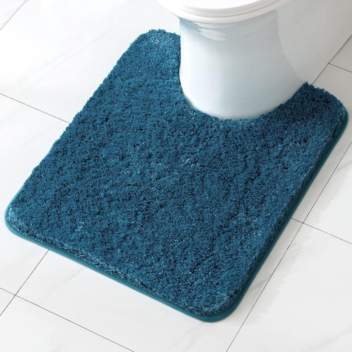 MIULEE Dark Purple Bathroom Rugs Soft Small Microfiber Bath Mat 16x24 Inch