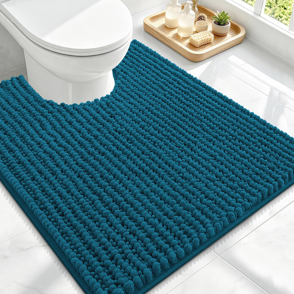 Smiry Thick Bathroom Rugs 30x20, Extra Soft Absorbent Chenille Bath Mat