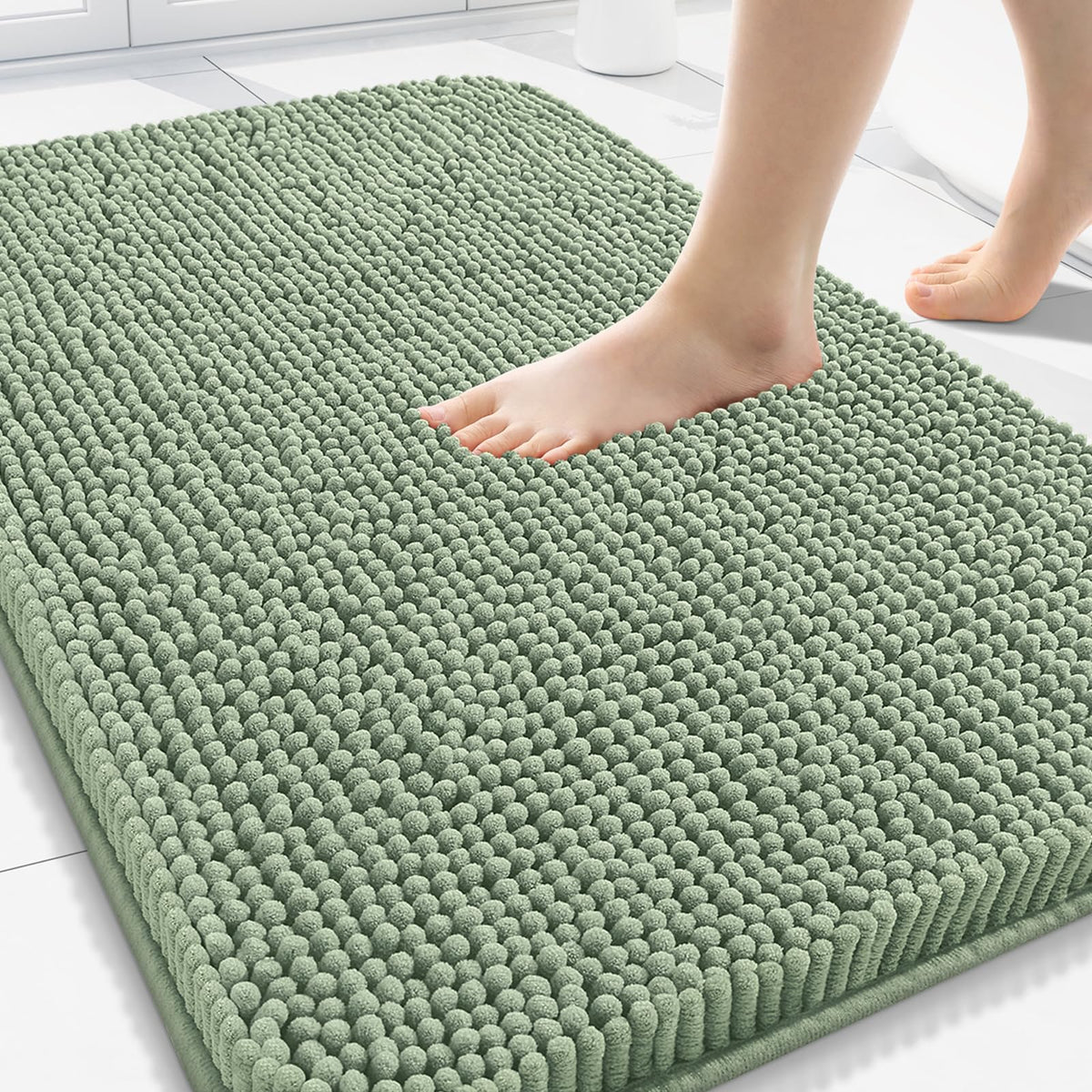 Arotive Bathroom Rugs 24x16, Soft Absorbent Shaggy Chenille Bath Rugs