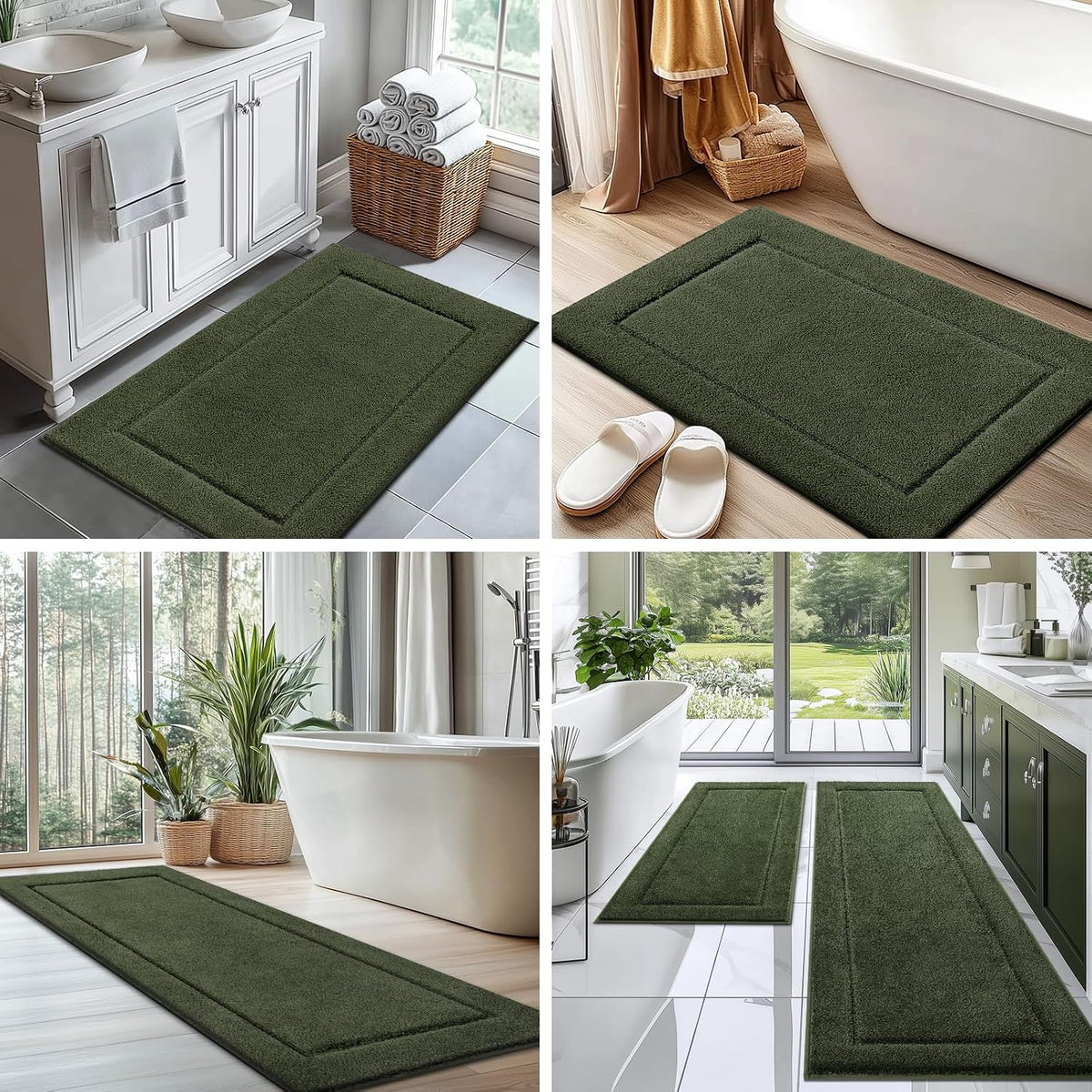 Extra Soft Bathroom Rug 24" x 36", Bath Mat, Throw Rug for Kitchen
