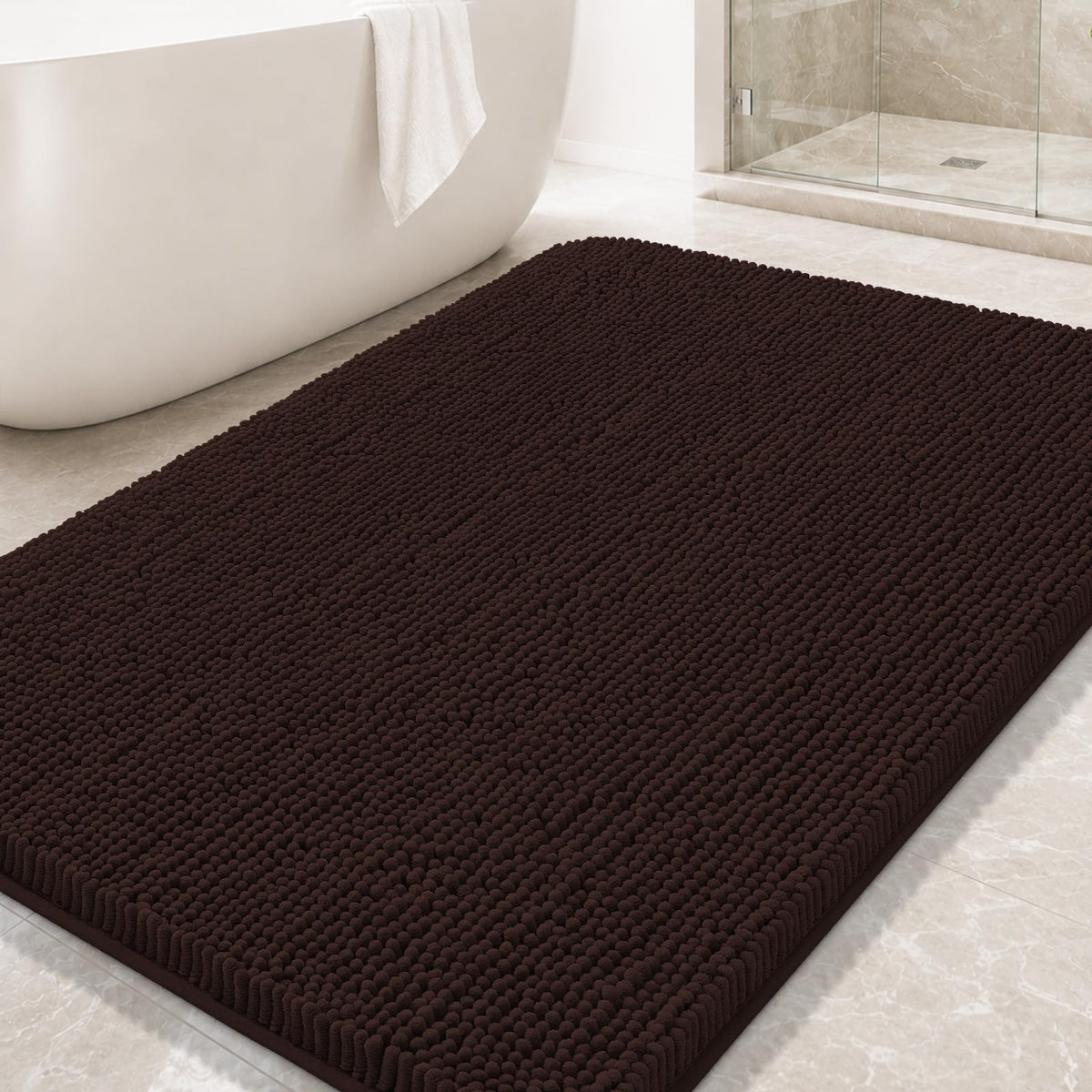 Arotive Bathroom Rugs 24x16, Soft Absorbent Shaggy Chenille Bath Rugs