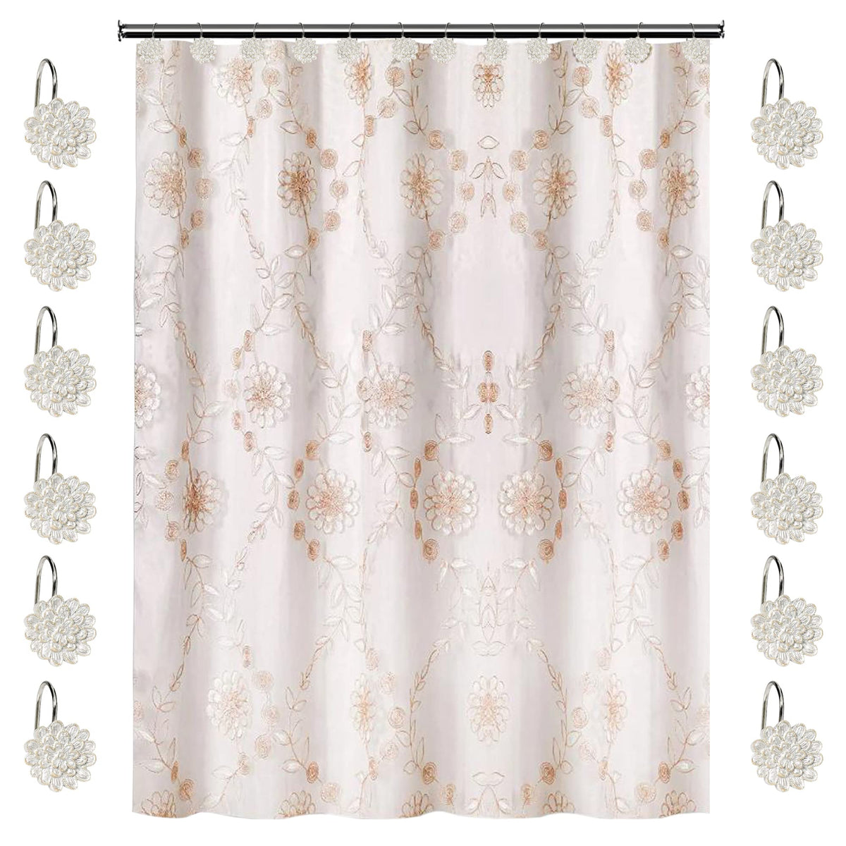 Zahari Home Elegant Rose Classic Luxury Bath Towel Set - 3 Piece Towel Set - Bath Towel, Hand Towel and Wash Towel for Contemporary Bathroom Decor