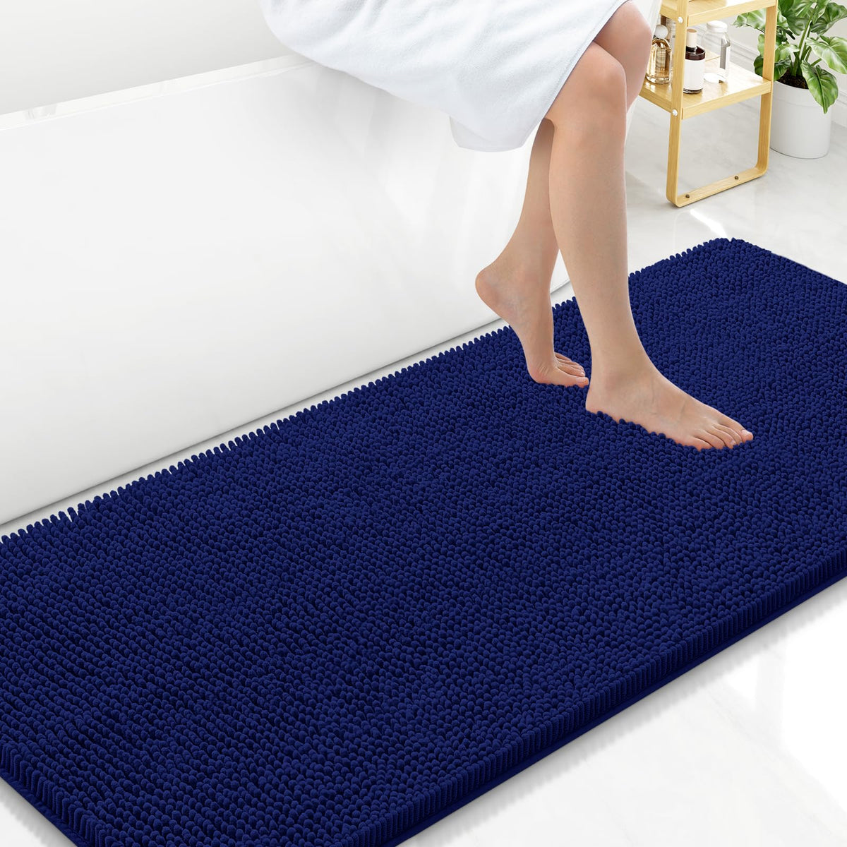 Arotive Bathroom Rugs 24x16, Soft Absorbent Shaggy Chenille Bath Rugs
