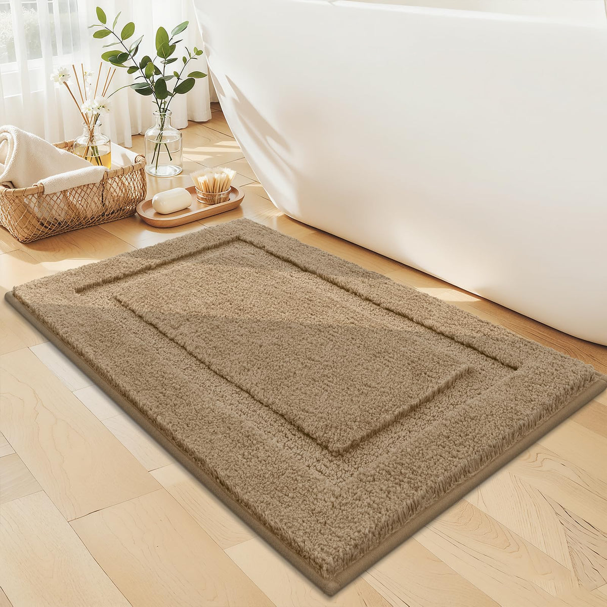 SHACOS Extra Soft Large Long Bathroom Runner Rug 60x24, White