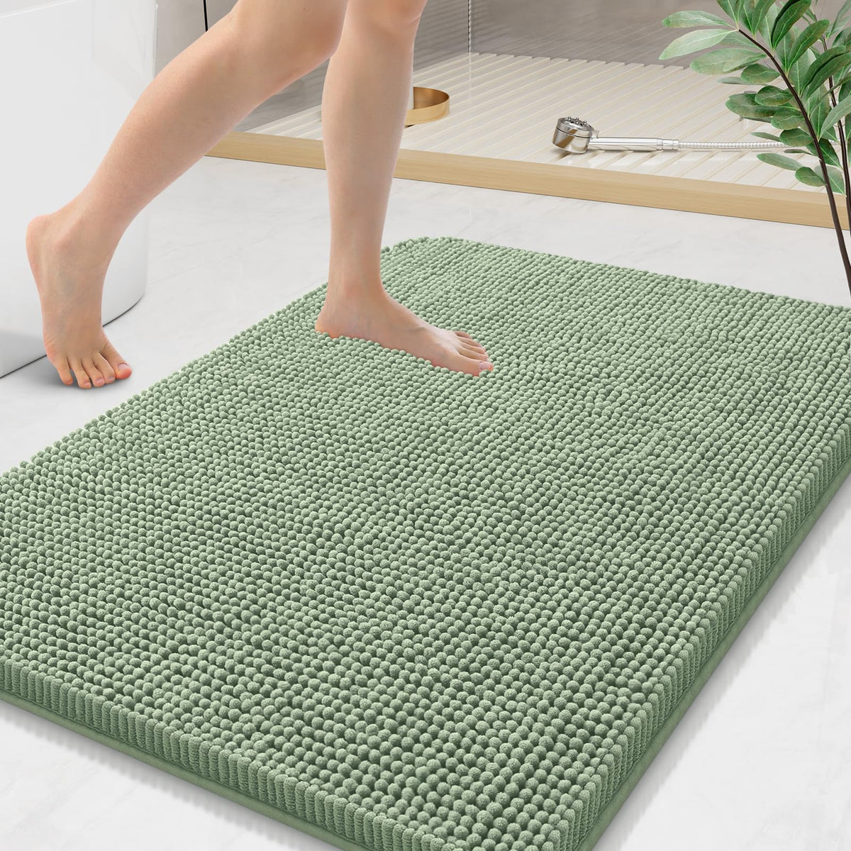 Arotive Bathroom Rugs 24x16, Soft Absorbent Shaggy Chenille Bath Rugs