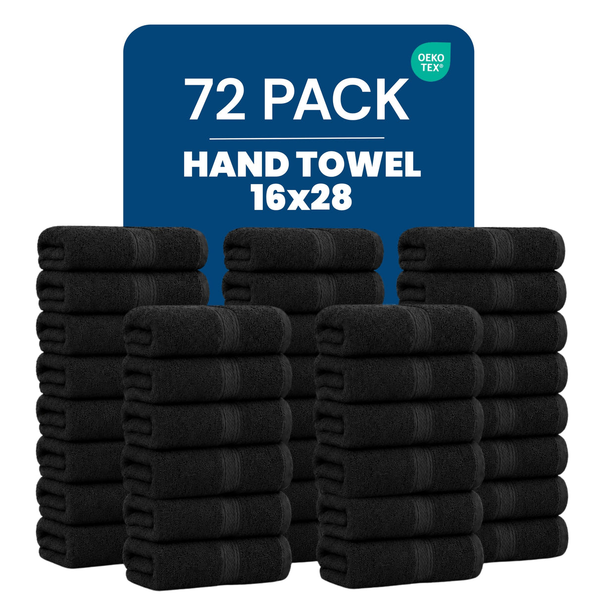 Utopia Towels 6 Pack Premium Hand Towels, 16x28 in, 600 GSM Cotton, White