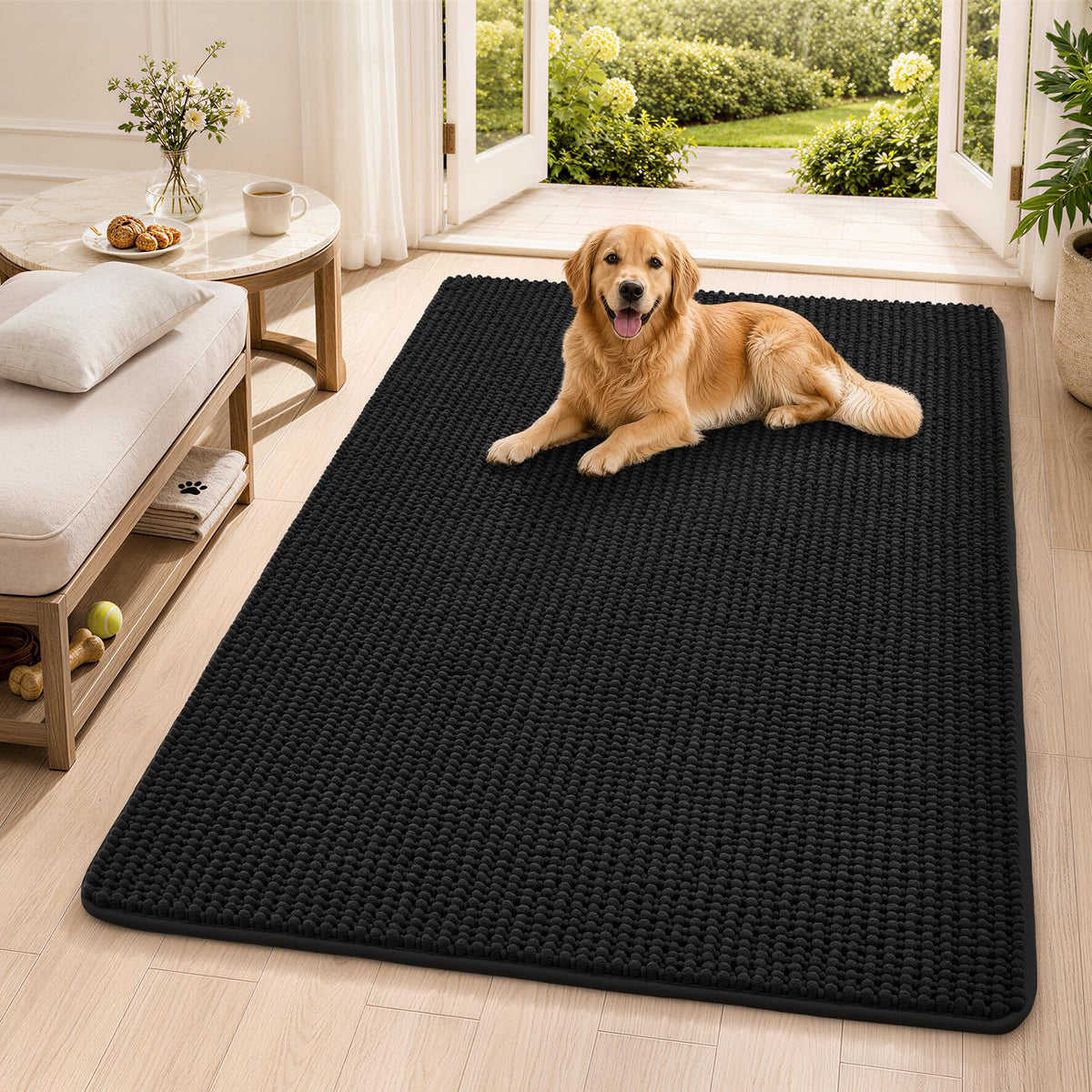 Ophanie Grey Bathroom Rugs 30x20, Soft Chenille Bath Mat, Non Slip Absorbent Quick Dry Light Gray Mats, Machine Washable Thick Small Area Rug Sets,Grip Bathmat for Shower,Toilet,Sink and Indoor Floor
