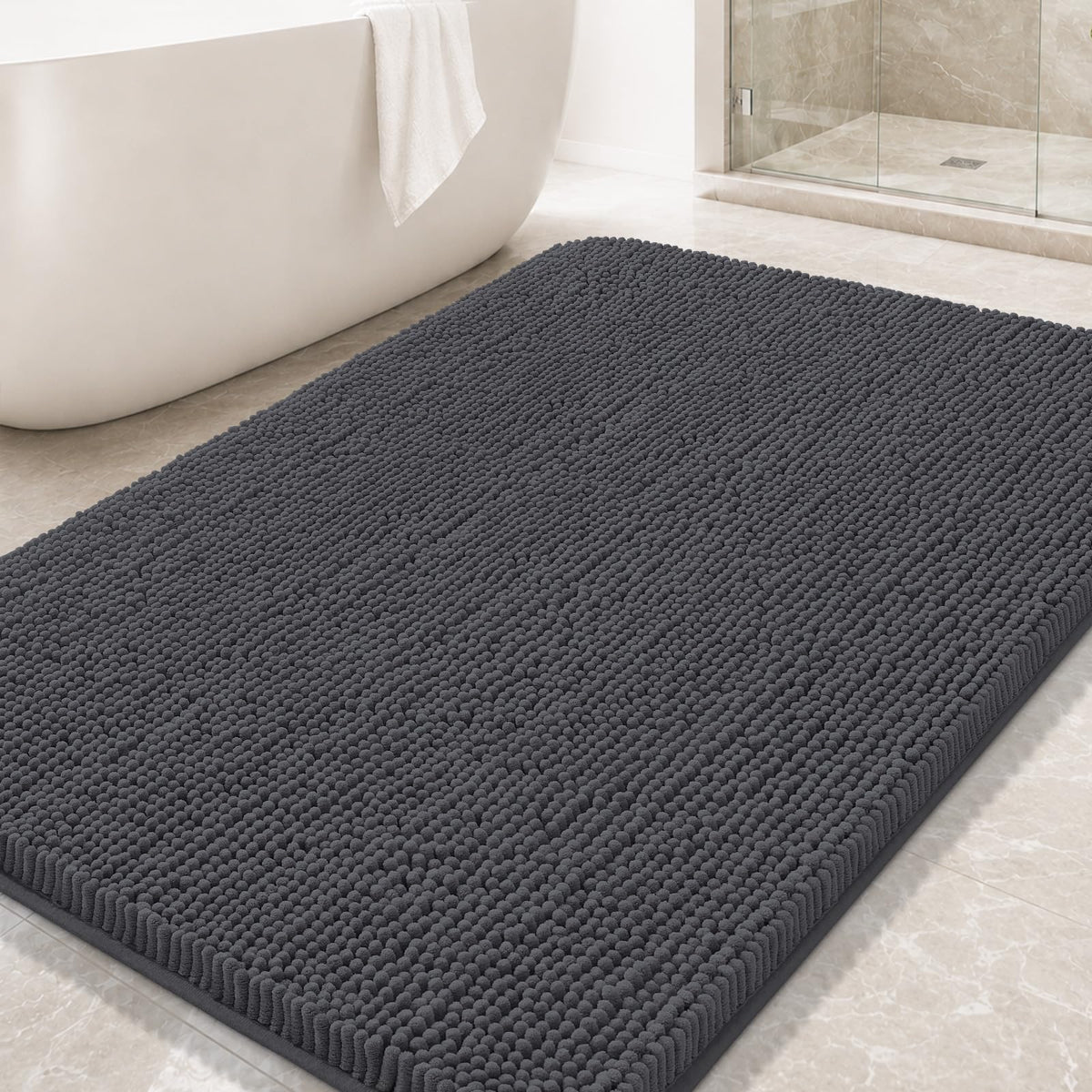 Arotive Bathroom Rugs 24x16, Soft Absorbent Shaggy Chenille Bath Rugs