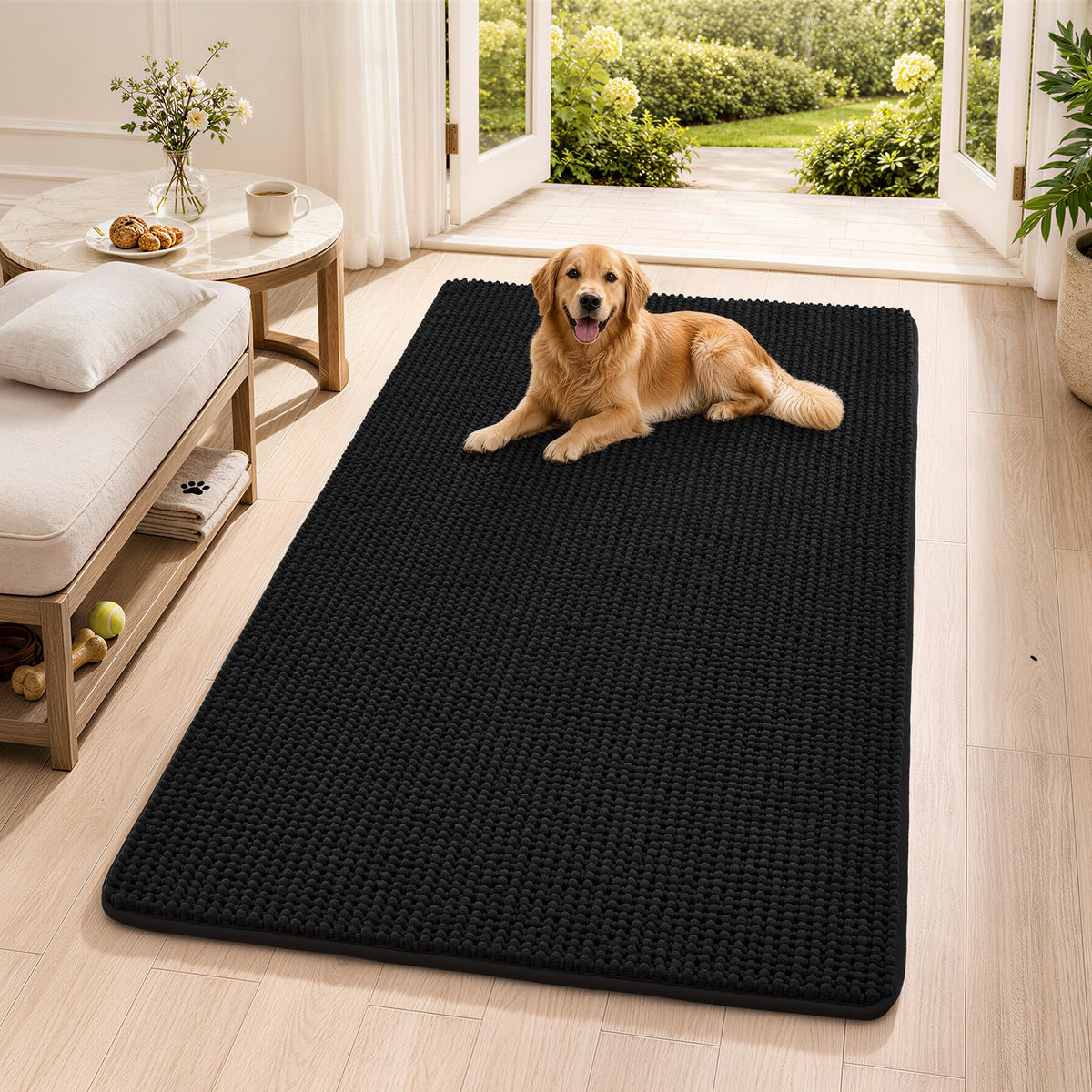 Ophanie Grey Bathroom Rugs 30x20, Soft Chenille Bath Mat, Non Slip Absorbent Quick Dry Light Gray Mats, Machine Washable Thick Small Area Rug Sets,Grip Bathmat for Shower,Toilet,Sink and Indoor Floor
