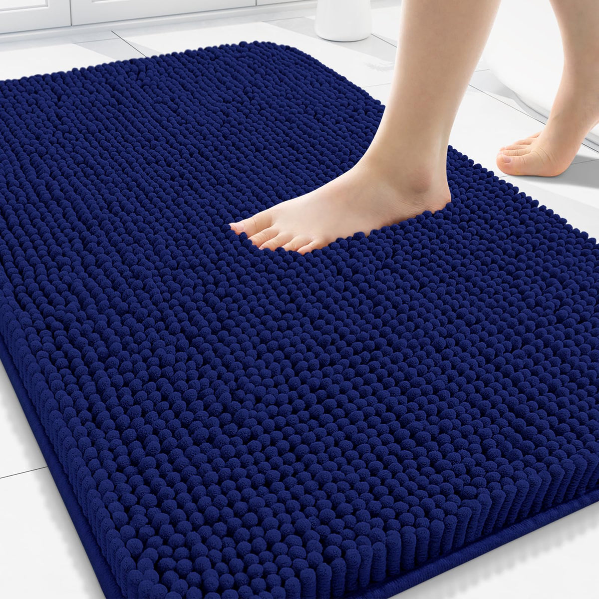Arotive Bathroom Rugs 24x16, Soft Absorbent Shaggy Chenille Bath Rugs