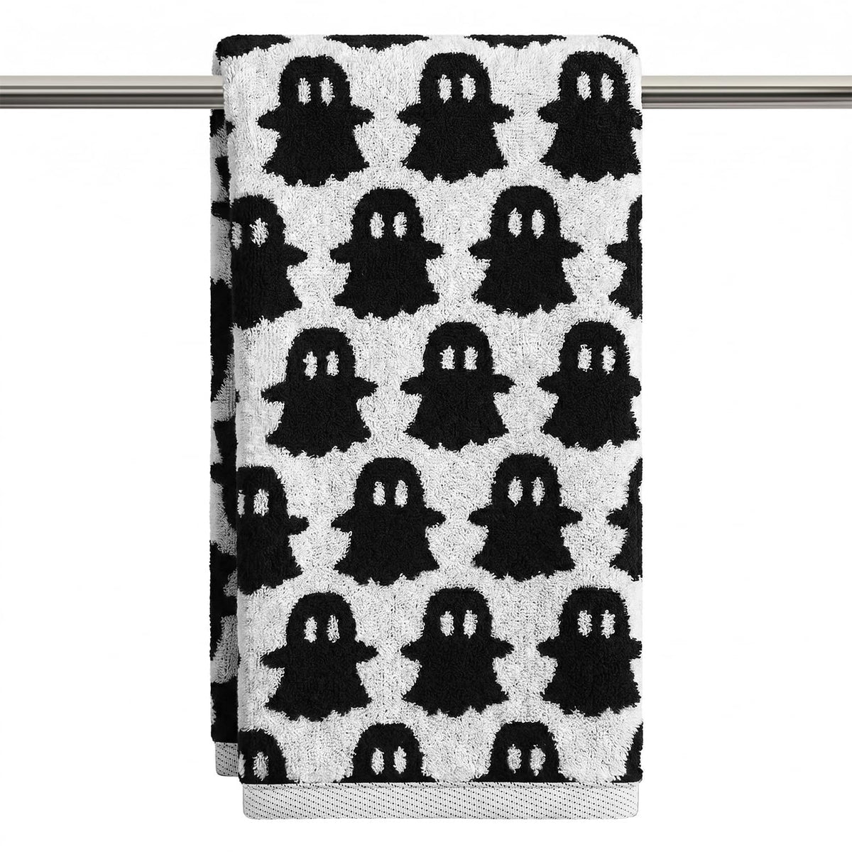 Artoid Mode 2 Pcs Pink Ghost Halloween Hand Towels for Bathroom