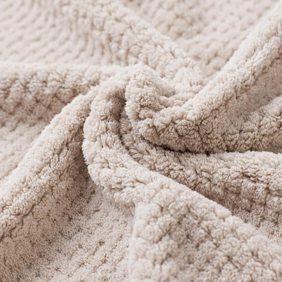 Extra Large Bath Towels Set for Bathroom 30x60 Inches Super Soft Light Weight Quick Dry Microfiber Shower Towels (Beige, 6 Piece)