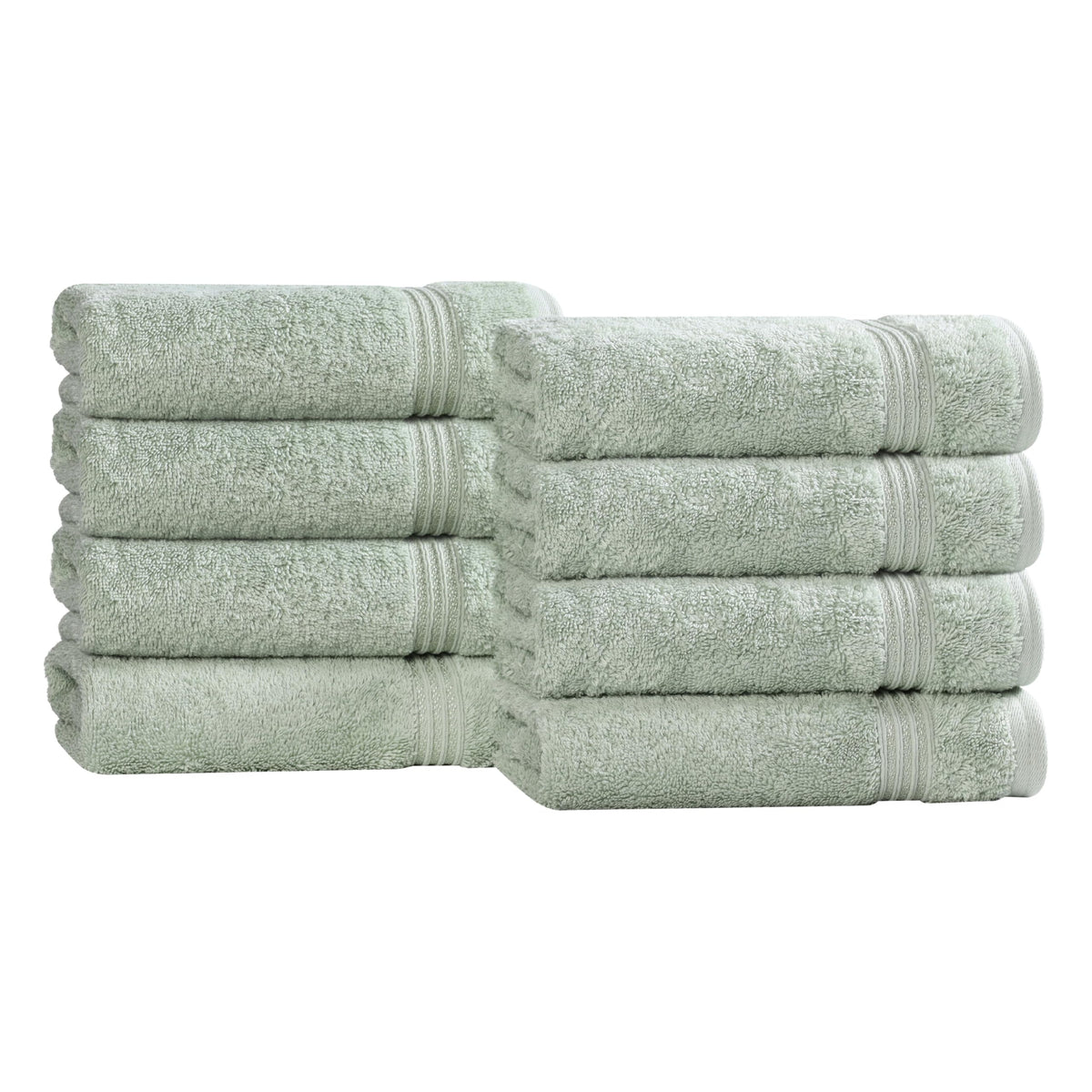Superior Egyptian Cotton 6-Piece Towel Set, Bathroom Essentials, Towels For Bathroom, Apartment, Airbnb, Guest Bath, Face, Hand, Bath Towels, Washcloths, Absorbent, Fast Drying, Sage
