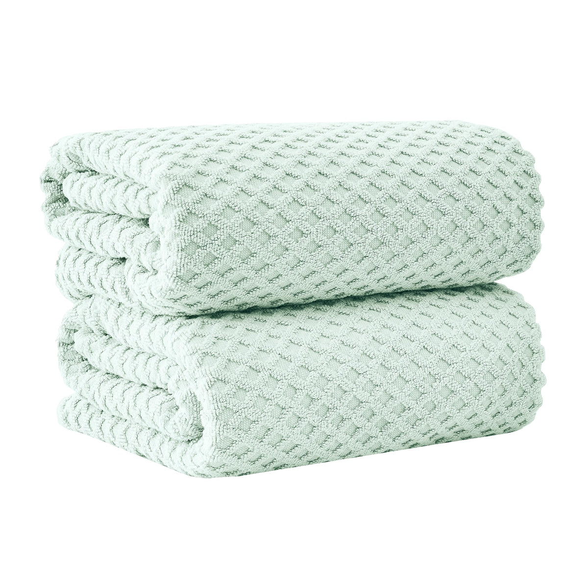Great Bay Home Bath Towels - 100% Cotton 6 Piece Towel Set - Diamond Waffle Weave - Absorbent, Durable, Quick-Dry Towels for Bathroom (Marigold)