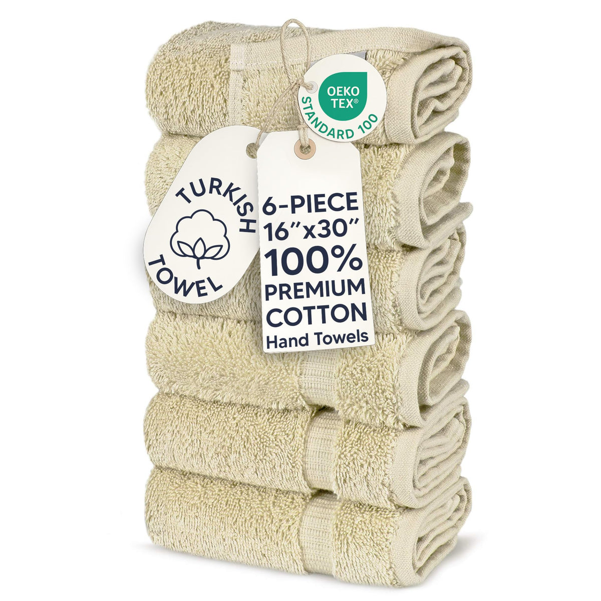 Chakir Turkish Linens | Hotel & Spa Quality 100% Cotton Premium Turkish Towels | Soft & Absorbent (12-Piece Washcloths, White)