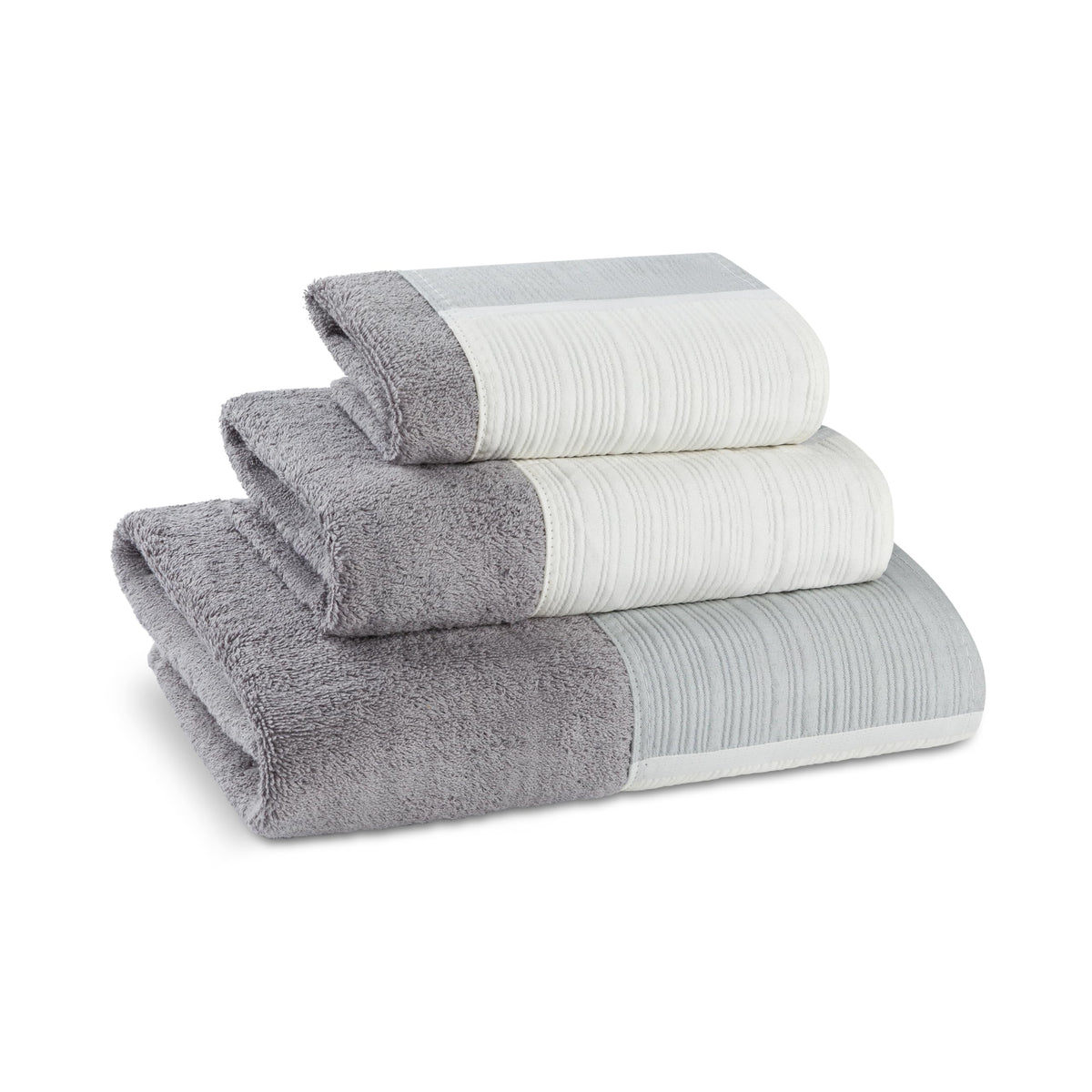 Zahari Home Elegant Rose Classic Luxury Bath Towel Set - 3 Piece Towel Set - Bath Towel, Hand Towel and Wash Towel for Contemporary Bathroom Decor